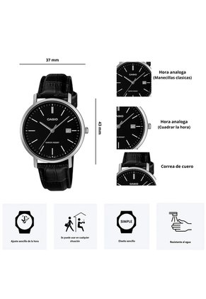 Reloj Casio Modelo MTP-VT05L-1E Diseño Elegante