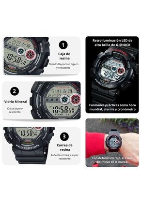 Reloj Casio G-SHOCK GD-100-1A Diseño Deportivo