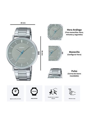 Reloj Hombre Casio MTP-VT04D-8E Diseño Elegante