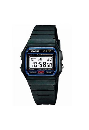 Reloj Para Hombre Casio Vintage-Retro F-91W-1D Negro