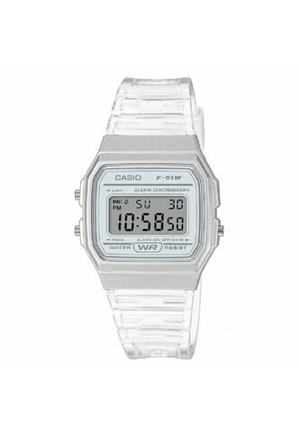 Reloj Casio Modelo F-91WS-7A2DF Blanco Mujer Casio
