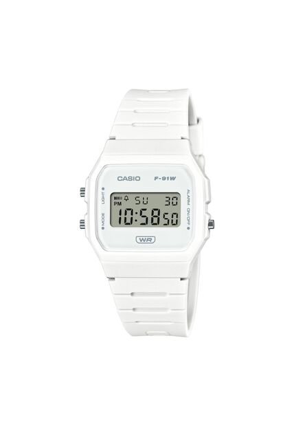 Reloj Casio Modelo F-91WB-7ADF Blanco Unisex