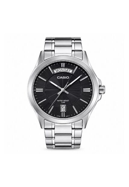 Reloj Casio Modelo Mtp-1381d-8avdf Plateado Hombre