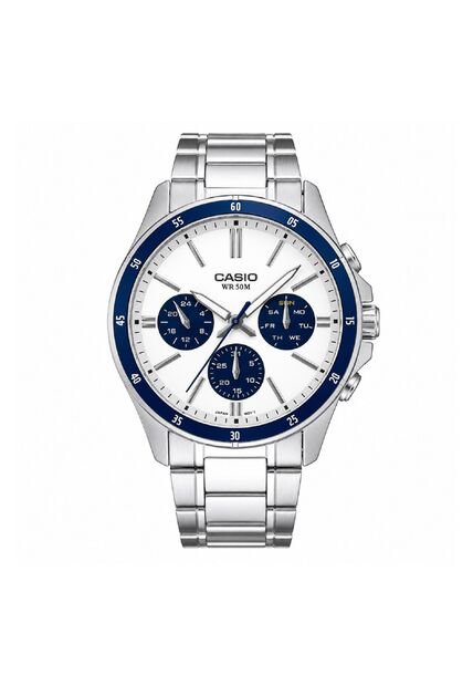 Reloj Casio Modelo MTP-1374D-7A2VDF Plateado Hombre