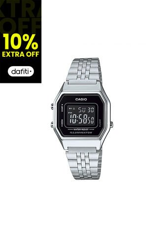 Reloj Para Mujer Casio Vintage La680Wa_1B Plateado Casio