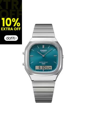 Reloj Casio Modelo AQ-240E-3A Plateado Unisex Casio