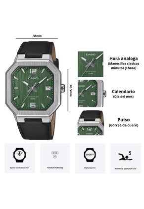 Reloj Casio Referencia MTP-B195L-3A Diseño Elegante
