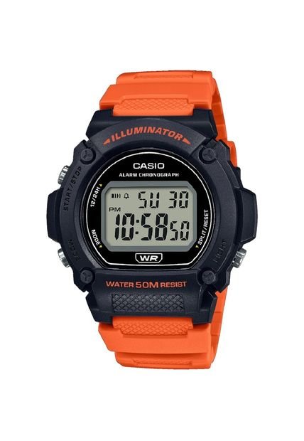 Reloj Casio Negro  Hombre W-219H-4A