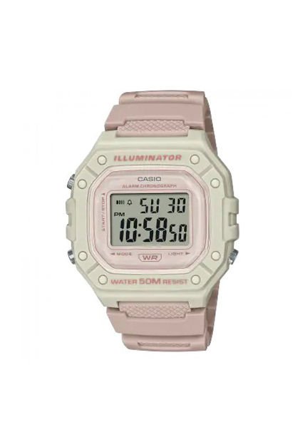Reloj Para Unisex Casio W218Hc W218Hc-4A2Vdf Rosa