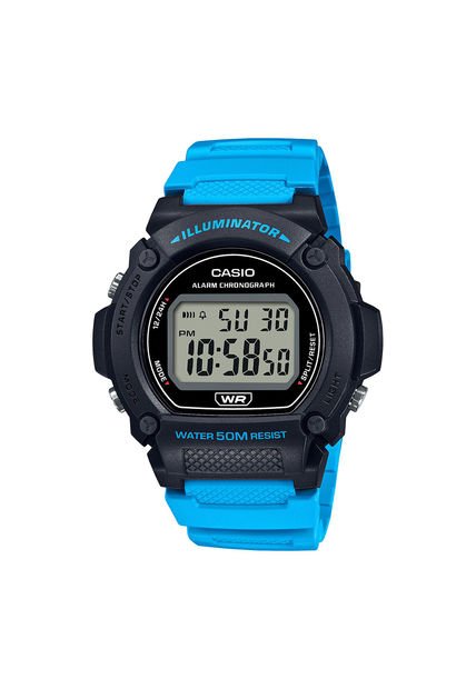 Reloj Para Hombre Casio Iluminator W-219H-2A2Vdf Azul