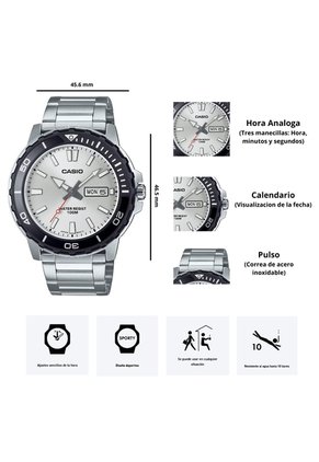 Reloj Casio Modelo MTD-125D-7A Diseño Deportivo