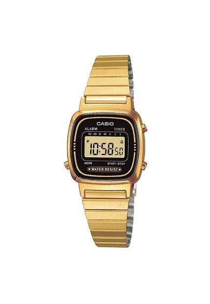 Reloj Para Unisex Casio La670Wga1Df Dorado