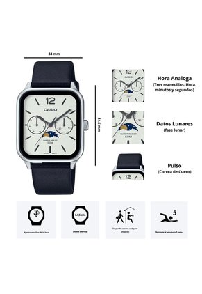 Reloj Casio Modelo MTP-M305L-7A Diseño Casual