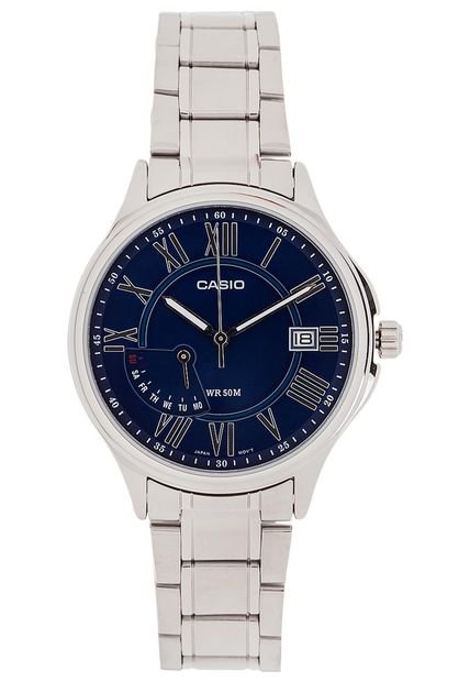 Reloj Plateado-Azul Casio