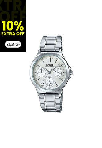 Reloj CASIO Modelo LTP-V300D-7A Plateado Mujer Casio