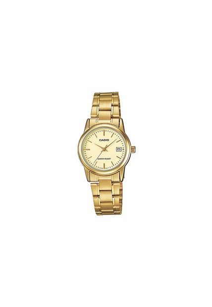 Reloj Para Unisex Casio Ltpv002G-9Audf Dorado