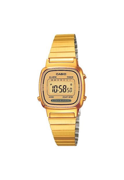Reloj Para Mujer Casio La_670Wga_9 Dorado