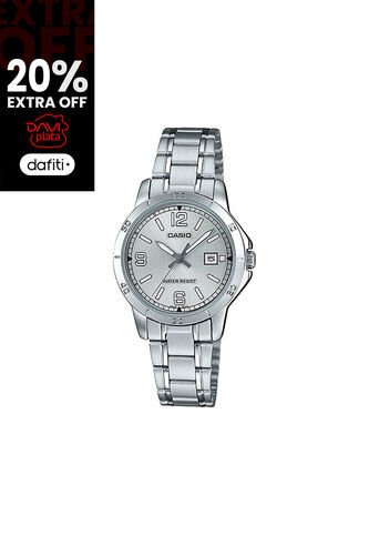 Reloj Para Mujer Casio Ltpv004D-7B2Udf Plateado Casio