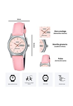 Reloj Casio Modelo LTP-V006L-4B Diseño Elegante
