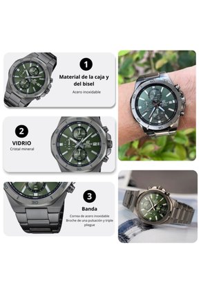 Reloj Casio EDIFICE EFV-640D-1A Diseño Deportivo