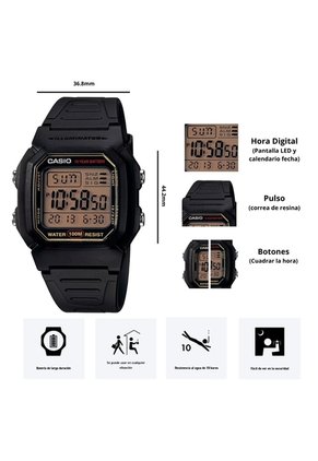 Reloj Casio Referencia W-800HG-9A Diseño Deportivo