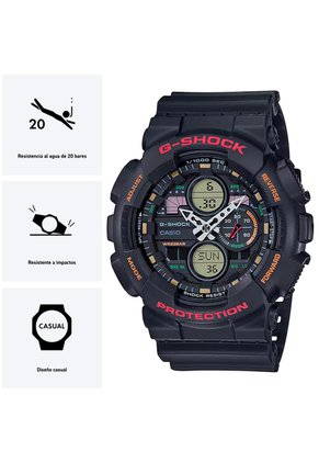 Reloj Casio G-SHOCK Modelo GA-140-1A4 Resistente A Impactos