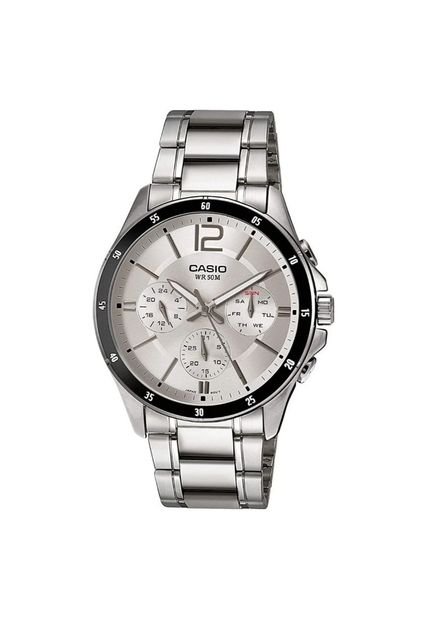 Reloj Para Hombre Casio Mtp-1374D-7Av Plateado