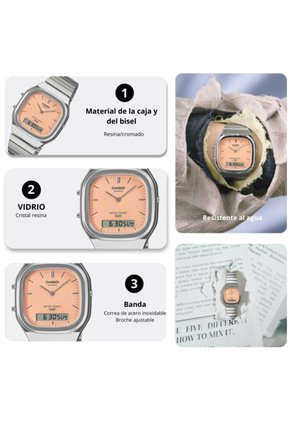 Reloj Casio Modelo AQ-240E-4A Diseño Vintage