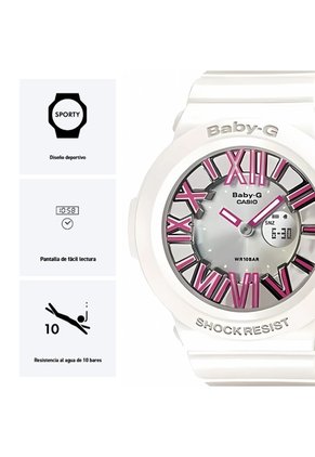 Reloj G-SHOCK BABY-G Modelo BGA-160-7B2 Diseño Deportivo