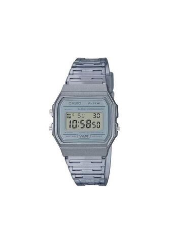 Reloj Para Mujer Casio F91Ws-8Df Transparente Casio