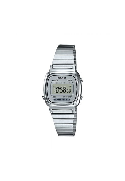 Reloj Para Unisex Casio La-670Wa-7 Plateado