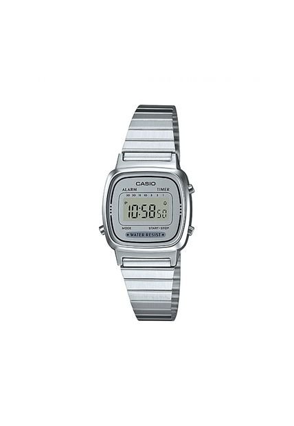 Reloj Para Unisex Casio La-670Wa-7 Plateado