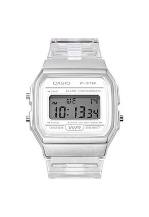 Reloj Para Mujer Casio - F91Ws-7Df Transparente