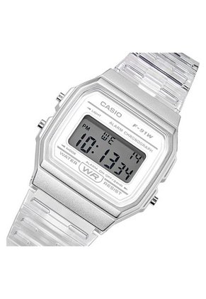 Reloj Para Mujer Casio - F91Ws-7Df Transparente