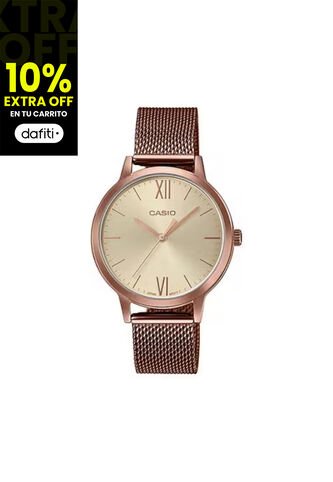 Reloj Casio Modelo LTP-E157MR-9ADF Bronce Mujer Casio