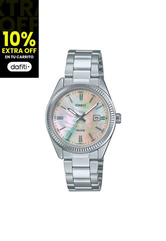 Reloj Casio Modelo LTP-1302DS-4AVDF Plateado Mujer Casio