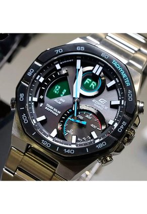 Reloj Casio Modelo Ecb-950db-1aef Plateado Hombre
