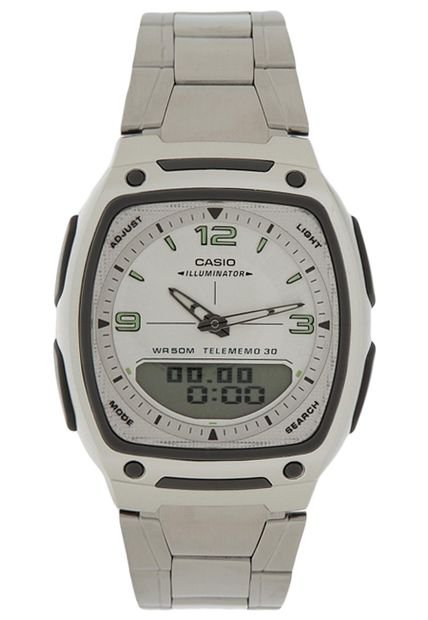 Reloj Plateado-Verde CASIO
