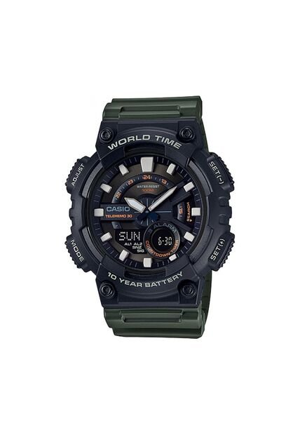 Reloj Para Hombre Casio Aeq110W-3Av Negro