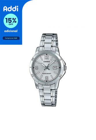 Reloj Para Mujer Casio Ltpv004D-7B2Udf Plateado Casio