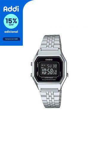 Reloj Para Mujer Casio Vintage La680Wa_1B Plateado Casio