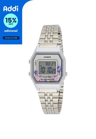 Reloj Para Mujer Casio La680Wa4C Plateado Casio