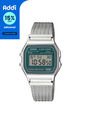 Reloj Casio Modelo A158WEM-3DF Plateado Unisex de Casio