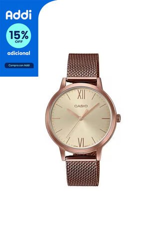 Reloj Casio Modelo LTP-E157MR-9ADF Bronce Mujer Casio