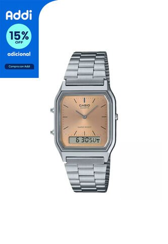Reloj Casio Modelo AQ-230A-4AMQYDF Plateado Unisex Casio