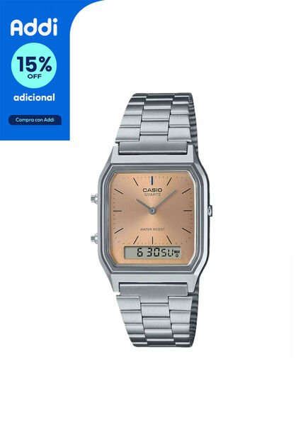 Reloj Casio Modelo AQ-230A-4AMQYDF Plateado Unisex