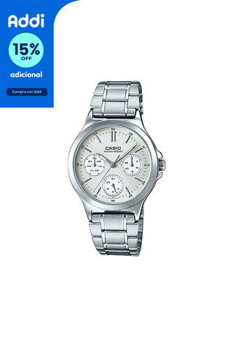 Reloj CASIO Modelo LTP-V300D-7A Plateado Mujer Casio