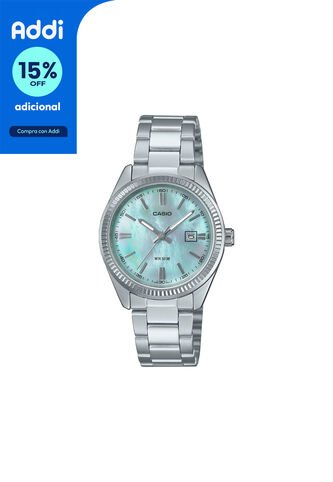 Reloj Casio Modelo LTP-1302DS-2AVDF Plateado Mujer Casio