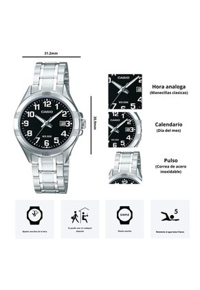 Reloj Casio Modelo LTP-1308D-1B Diseño Elegante