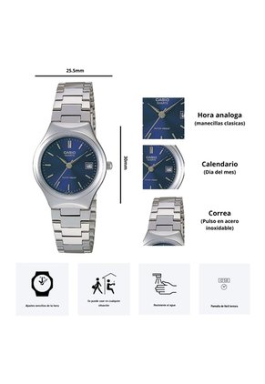 Reloj Casio Modelo LTP-1170A-2A Diseño Elegante